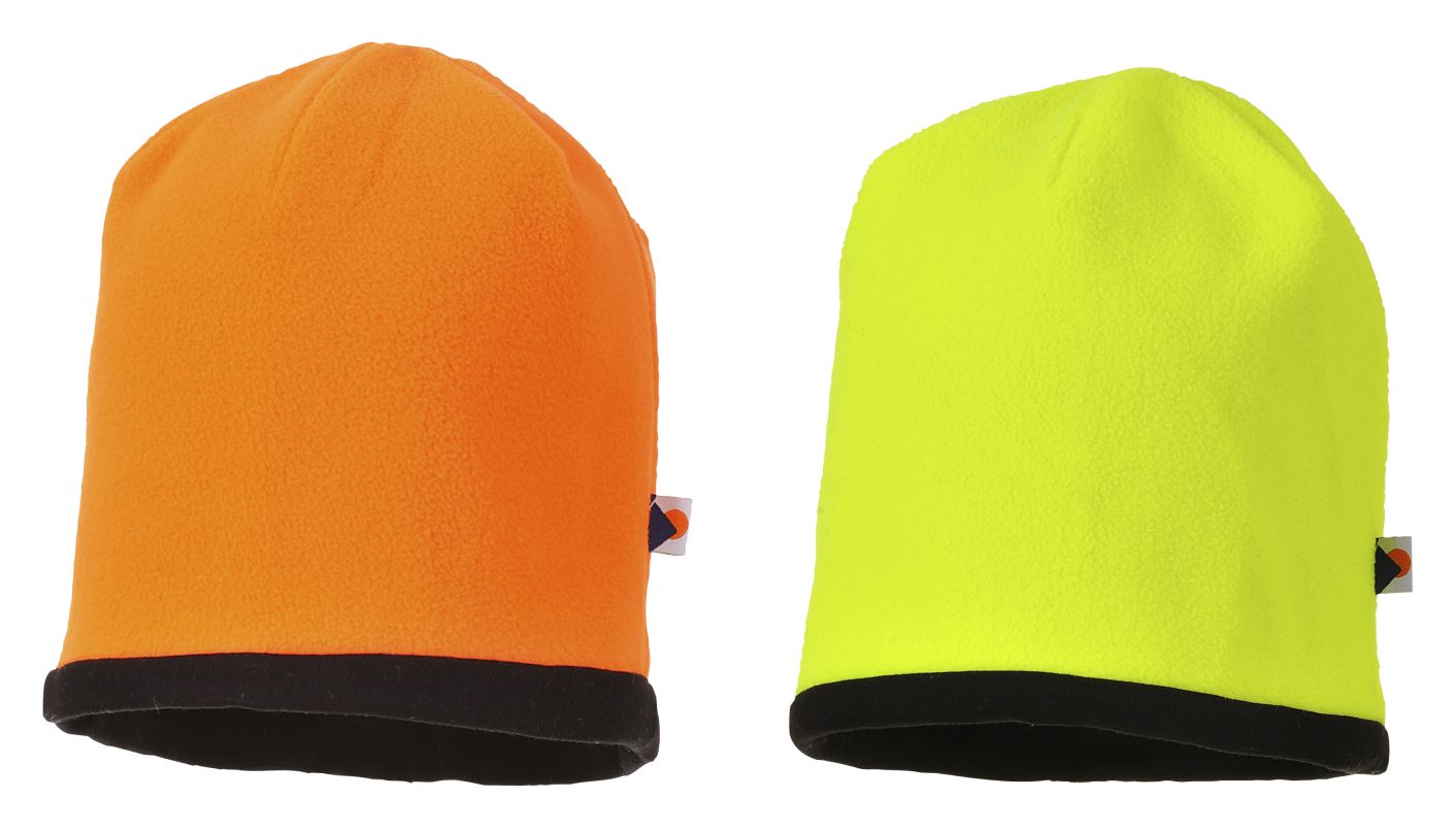 HA14 Reversible Hi-Vis Beanie Hat  HA14 Reversible Hi-Vis Beanie Hat
